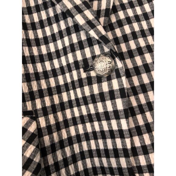 NWT Veronica Beard Cutaway Checkered Dickey Jacket Blazer Size 0 - Picture 4 of 13